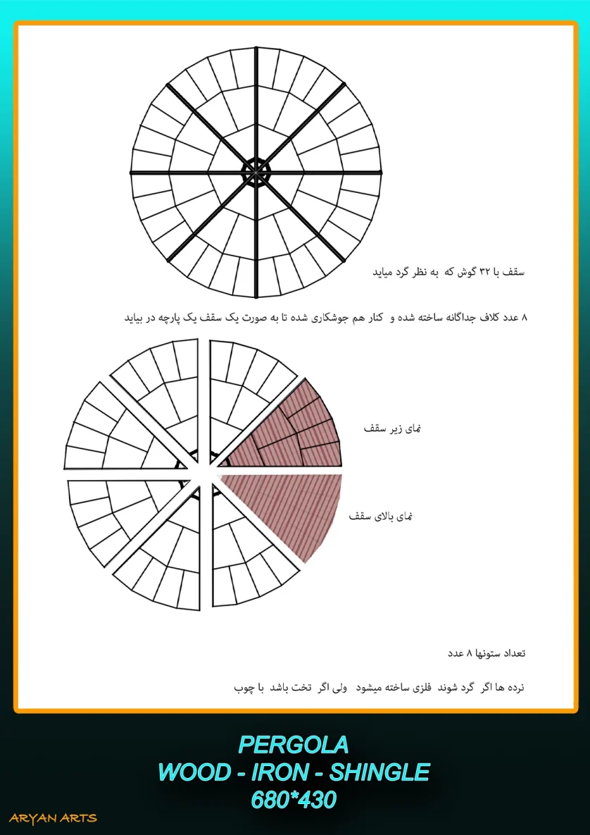 آلاچیق گرد چوب - Image 2